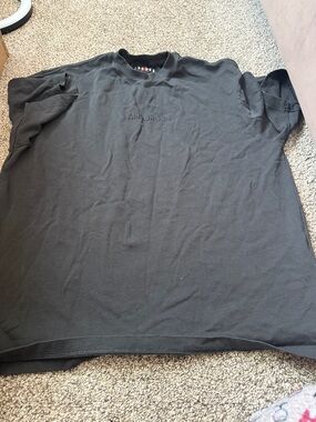 Jordan Black Embroidered Air Jordan Crewneck Tee